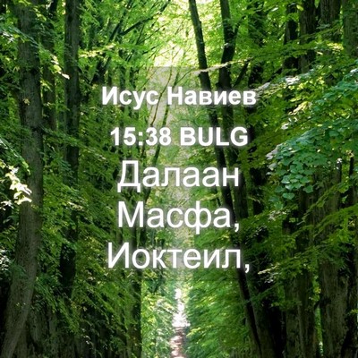 Picture 04 - Исус Навиев 15:38 BULG - Далаан Масфа, - Bible Verse Picture