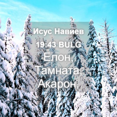 Picture 04 - Исус Навиев 19:43 BULG - Елон, Тамната, - Bible Verse Picture