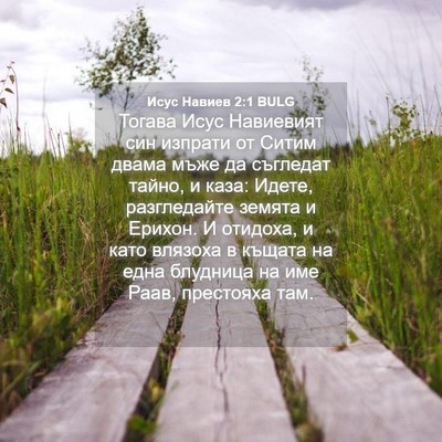 Picture 04 - Исус Навиев 2:1 BULG - Тогава Исус Навиевият син - Bible Verse Picture