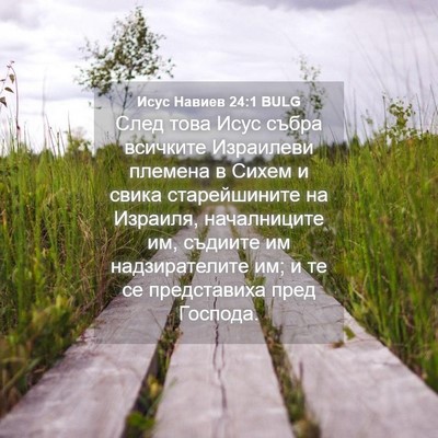 Picture 04 - Исус Навиев 24:1 BULG - След това Исус събра - Bible Verse Picture