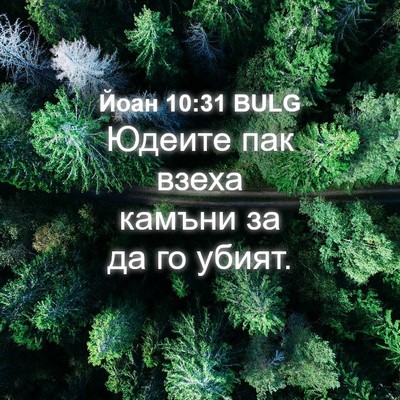 Picture 04 - Йоан 10:31 BULG - Юдеите пак взеха камъни за - Bible Verse Picture