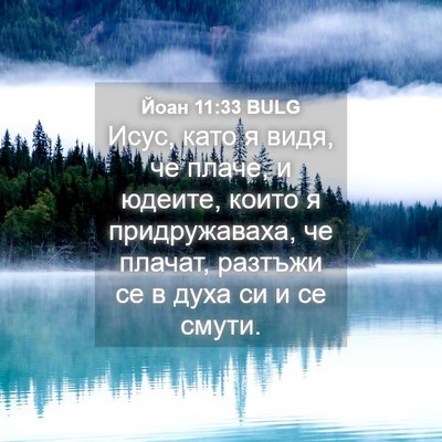 Picture 04 - Йоан 11:33 BULG - Исус, като я видя, че плаче, - Bible Verse Picture