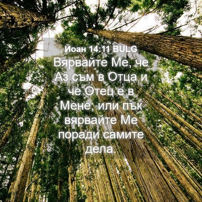 Picture 04 - Йоан 14:11 BULG - Вярвайте Ме, че Аз съм в - Bible Verse Picture