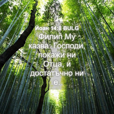 Picture 04 - Йоан 14:8 BULG - Филип Му казва: Господи, - Bible Verse Picture