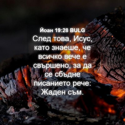 Picture 04 - Йоан 19:28 BULG - След това, Исус, като - Bible Verse Picture