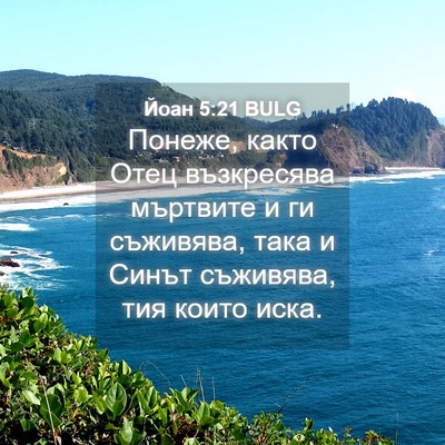 Picture 04 - Йоан 5:21 BULG - Понеже, както Отец - Bible Verse Picture