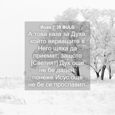 Picture 04 - Йоан 7:39 BULG - А това каза за Духа, който - Bible Verse Picture