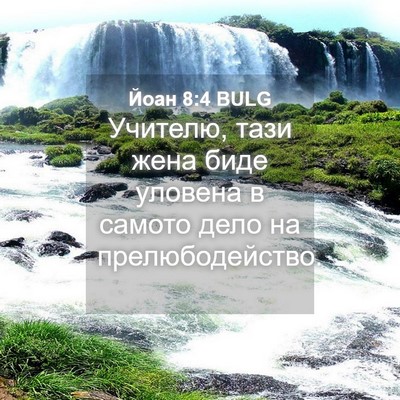 Picture 04 - Йоан 8:4 BULG - Учителю, тази жена биде - Bible Verse Picture