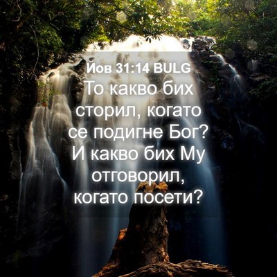 Picture 04 - Йов 31:14 BULG - То какво бих сторил, когато - Bible Verse Picture
