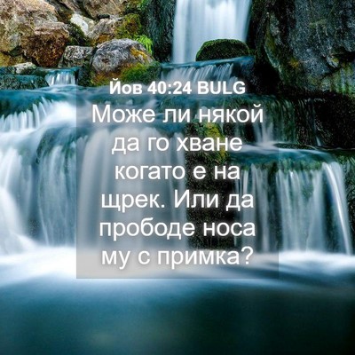 Picture 04 - Йов 40:24 BULG - Може ли някой да го хване - Bible Verse Picture