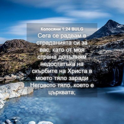 Picture 04 - Колосяни 1:24 BULG - Сега се радвам в - Bible Verse Picture