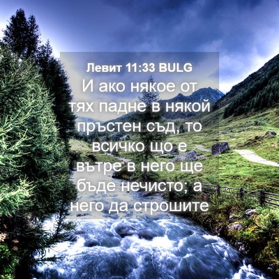 Picture 04 - Левит 11:33 BULG - И ако някое от тях падне в - Bible Verse Picture
