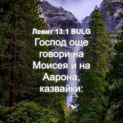 Picture 04 - Левит 13:1 BULG - Господ още говори на - Bible Verse Picture