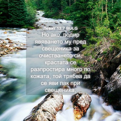 Picture 04 - Левит 13:7 BULG - Но ако, подир явяването му - Bible Verse Picture