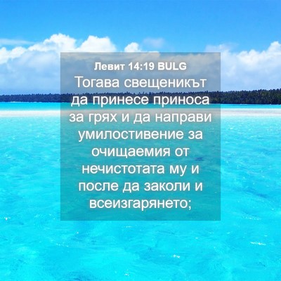 Picture 04 - Левит 14:19 BULG - Тогава свещеникът да - Bible Verse Picture