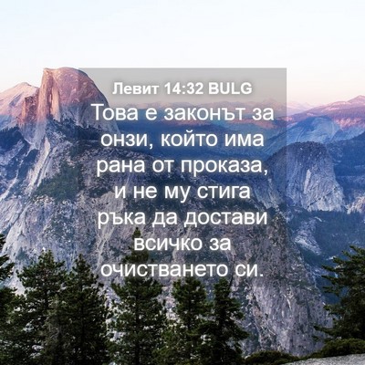 Picture 04 - Левит 14:32 BULG - Това е законът за онзи, - Bible Verse Picture