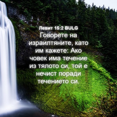 Picture 04 - Левит 15:2 BULG - Говорете на израилтяните, - Bible Verse Picture