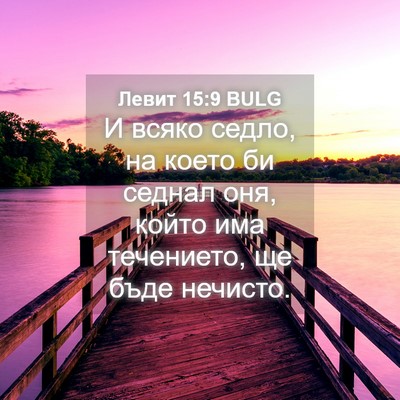 Picture 04 - Левит 15:9 BULG - И всяко седло, на което би - Bible Verse Picture