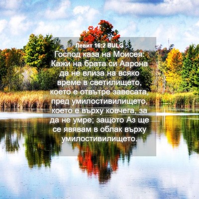Picture 04 - Левит 16:2 BULG - Господ каза на Моисея: Кажи - Bible Verse Picture