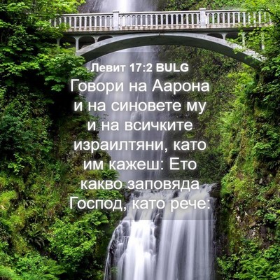 Picture 04 - Левит 17:2 BULG - Говори на Аарона и на - Bible Verse Picture