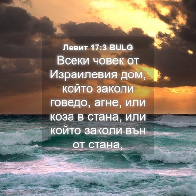 Picture 04 - Левит 17:3 BULG - Всеки човек от Израилевия - Bible Verse Picture