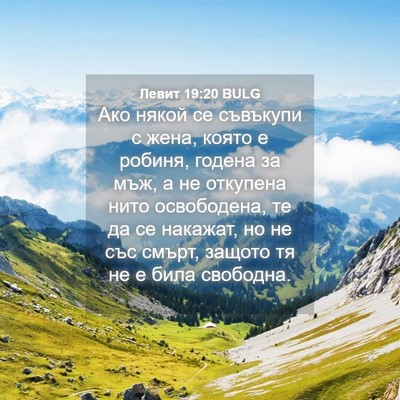 Picture 04 - Левит 19:20 BULG - Ако някой се съвъкупи с - Bible Verse Picture