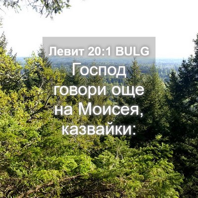 Picture 04 - Левит 20:1 BULG - Господ говори още на - Bible Verse Picture