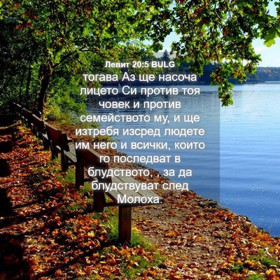 Picture 04 - Левит 20:5 BULG - тогава Аз ще насоча лицето - Bible Verse Picture