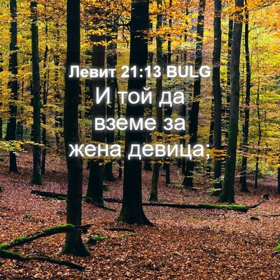 Picture 04 - Левит 21:13 BULG - И той да вземе за жена - Bible Verse Picture