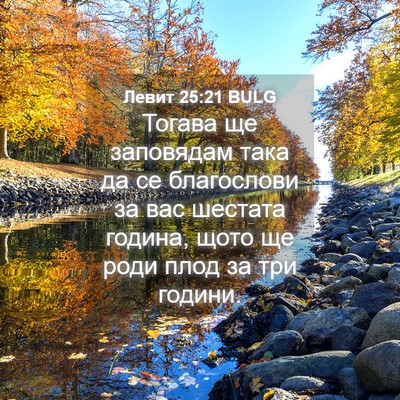 Picture 04 - Левит 25:21 BULG - Тогава ще заповядам така - Bible Verse Picture