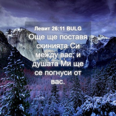Picture 04 - Левит 26:11 BULG - Още ще поставя скинията Си - Bible Verse Picture