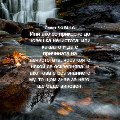 Picture 04 - Левит 5:3 BULG - Или ако се прикосне до - Bible Verse Picture