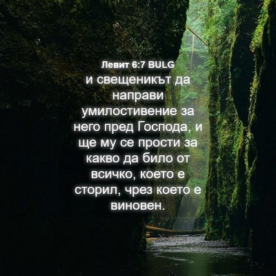 Picture 04 - Левит 6:7 BULG - и свещеникът да направи - Bible Verse Picture