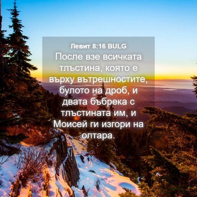 Picture 04 - Левит 8:16 BULG - После взе всичката - Bible Verse Picture