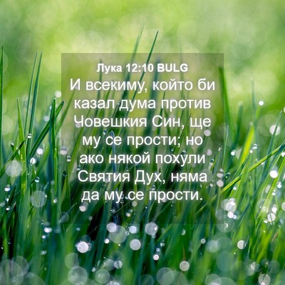 Picture 04 - Лука 12:10 BULG - И всекиму, който би казал - Bible Verse Picture