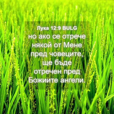 Picture 04 - Лука 12:9 BULG - но ако се отрече някой от - Bible Verse Picture