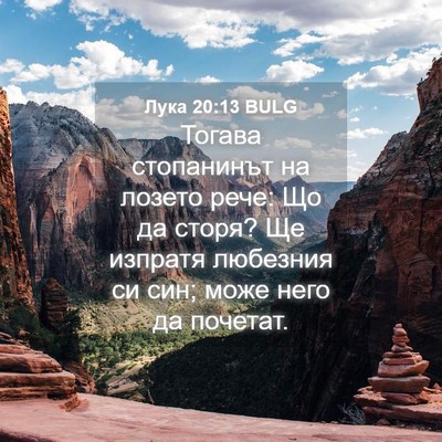 Picture 04 - Лука 20:13 BULG - Тогава стопанинът на - Bible Verse Picture