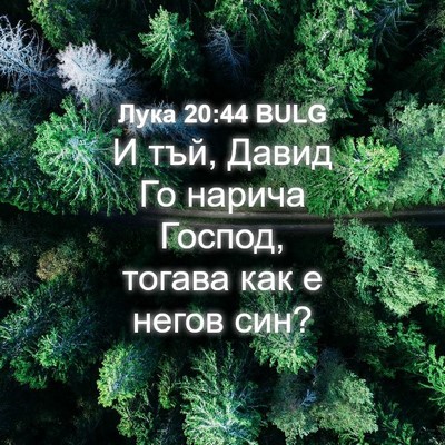 Picture 04 - Лука 20:44 BULG - И тъй, Давид Го нарича - Bible Verse Picture