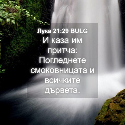 Picture 04 - Лука 21:29 BULG - И каза им притча: - Bible Verse Picture