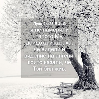 Picture 04 - Лука 24:23 BULG - и не намерили тялото Му, - Bible Verse Picture