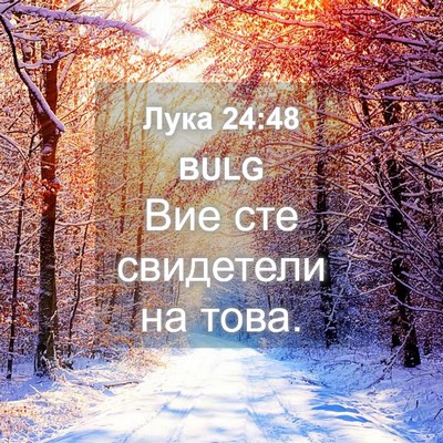 Picture 04 - Лука 24:48 BULG - Вие сте свидетели на - Bible Verse Picture