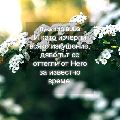 Picture 04 - Лука 4:13 BULG - И като изчерпи всяко - Bible Verse Picture