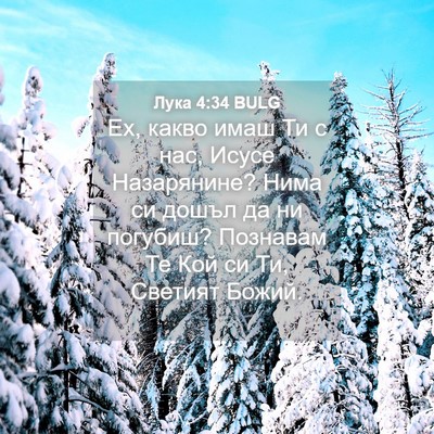 Picture 04 - Лука 4:34 BULG - Ех, какво имаш Ти с нас, - Bible Verse Picture