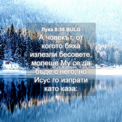 Picture 04 - Лука 8:38 BULG - А човекът, от когото бяха - Bible Verse Picture