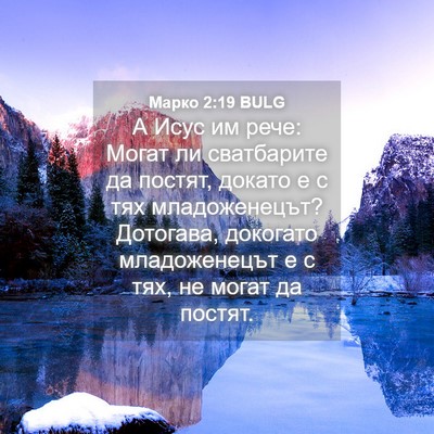 Picture 04 - Марко 2:19 BULG - А Исус им рече: Могат ли - Bible Verse Picture