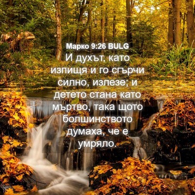 Picture 04 - Марко 9:26 BULG - И духът, като изпищя и го - Bible Verse Picture