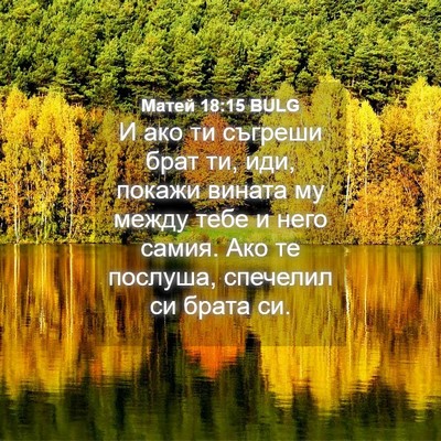 Picture 04 - Матей 18:15 BULG - И ако ти съгреши брат ти, - Bible Verse Picture
