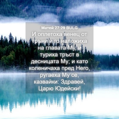 Picture 04 - Матей 27:29 BULG - И оплетоха венец от тръни и - Bible Verse Picture