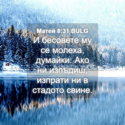Picture 04 - Матей 8:31 BULG - И бесовете му се молеха, - Bible Verse Picture