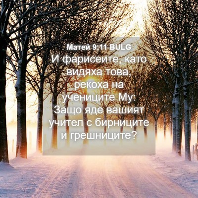 Picture 04 - Матей 9:11 BULG - И фарисеите, като видяха - Bible Verse Picture